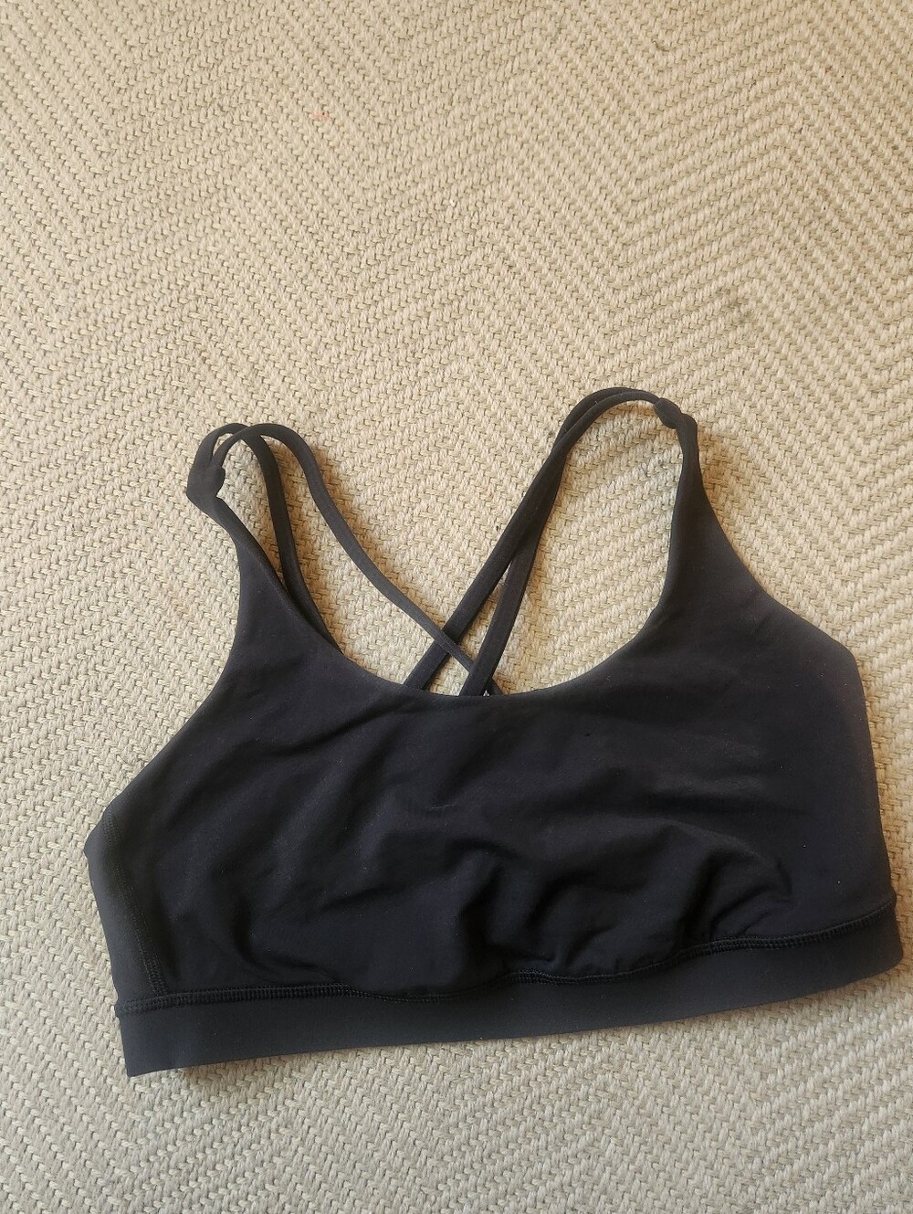 lululemon athletica Black Strappy Sports Bra